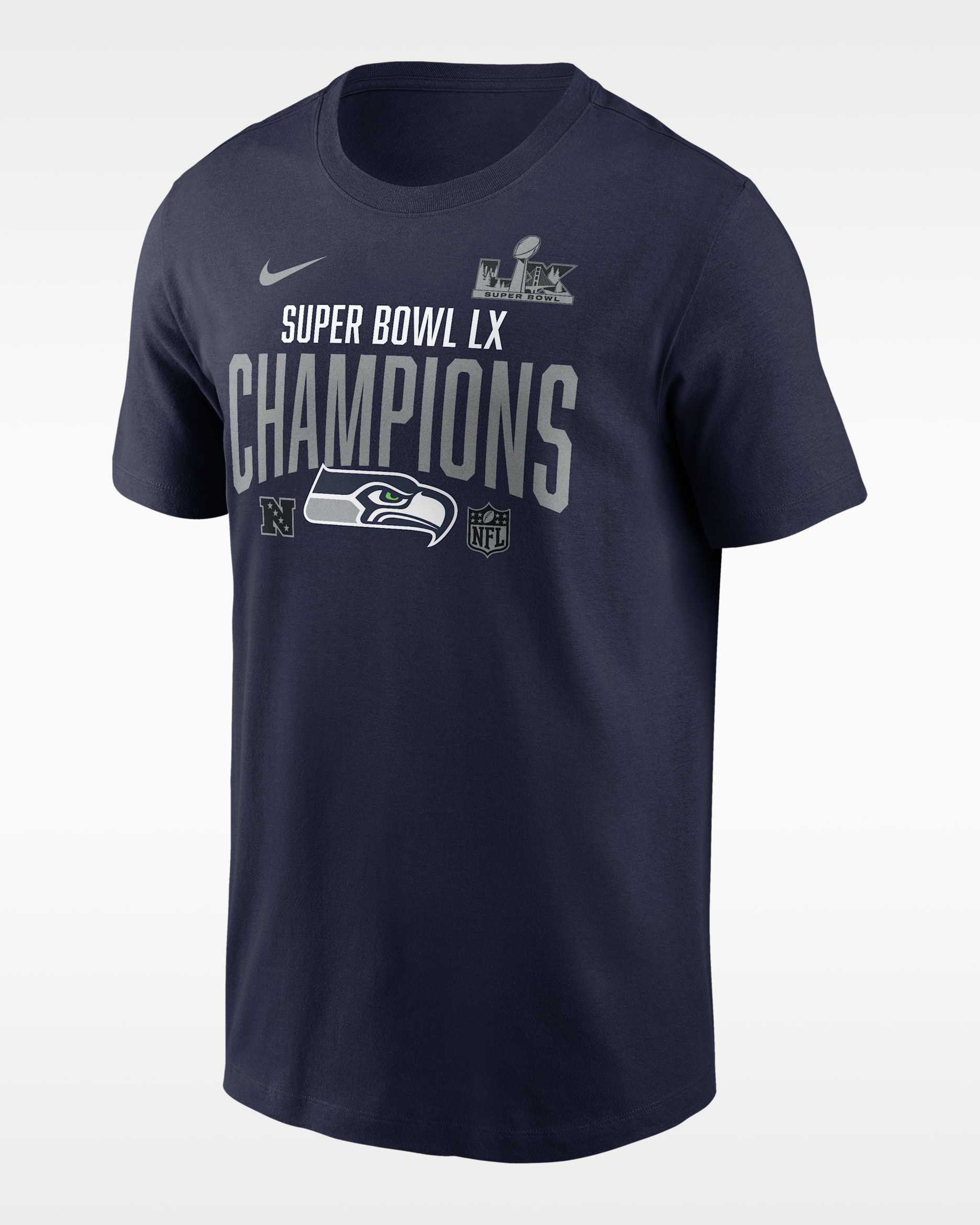 未開封　NIKE NFL シアトルシーホークス　Tシャツ　3XL Seattle Seahawks Super Bowl LX Champions Going Yard Men's Nike NFL